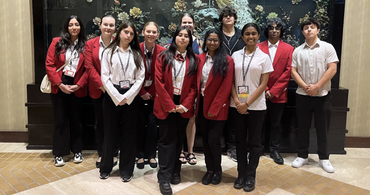 The FCCLA team at competition at the Hilton Anatole. FCCLA is led by Mrs. Laken Foster.